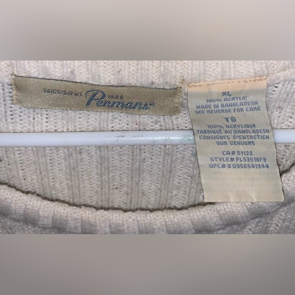 Penmans women’s Cream Cabled Sweater XL - Picture 7 of 7